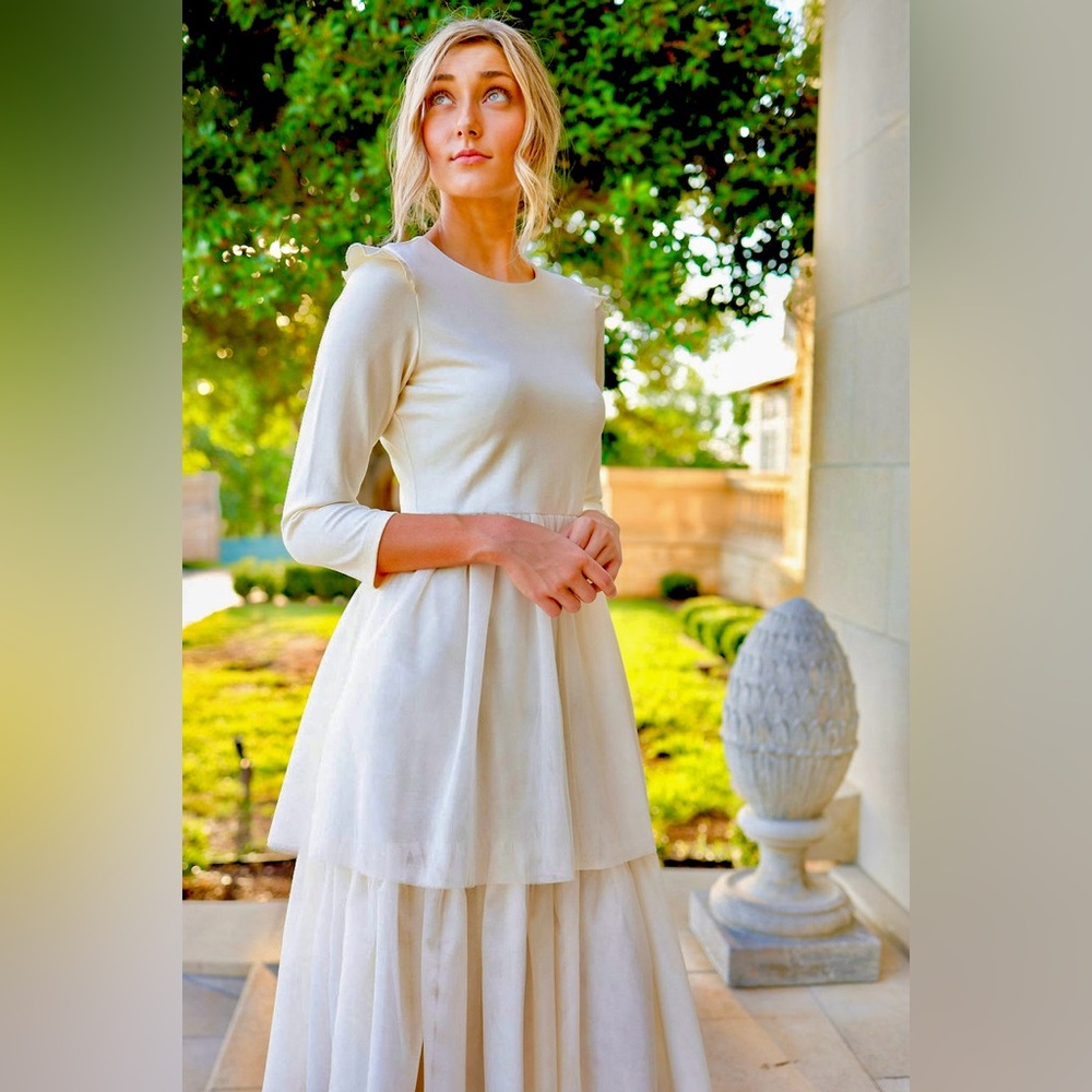 Dainty Jewells Christmas ABOVE THE CLOUDS-CREAM DRESS - Picture 5 of 10